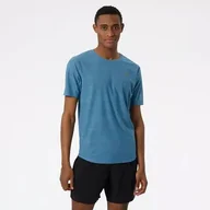 Koszulki sportowe męskie - New Balance Koszulka do biegania Q Speed Jacquard Short Sleeve MT13277SGD - miniaturka - grafika 1