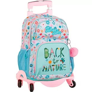 TOYBAGS Plecak szkolny Blin Dots + Wózek 4 koła obrotowe, Unisex dzieci, Wielobarwny, Duży, Wielobarwny - Plecaki szkolne i tornistry - miniaturka - grafika 1