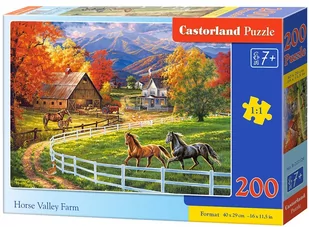 Castorland Puzzle 200 elementów. Konie na farmie - Puzzle - miniaturka - grafika 1