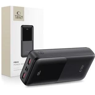 Powerbank TECH-PROTECT PB02 20000 mAh 22.5W Czarny - Powerbanki - miniaturka - grafika 1