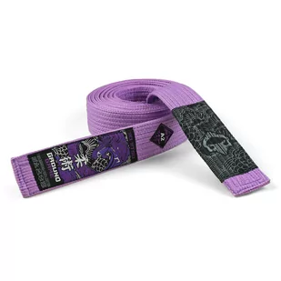 Pas premium do BJJ z panelem na belki Ground Game jasny purpurowy - Kimona, stroje i obuwie - miniaturka - grafika 1