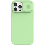 Etui i futerały do telefonów - Nillkin CamShield Silky Magnetic - Etui Apple iPhone 13 Pro Max z osłoną aparatu (Mint Green) - miniaturka - grafika 1