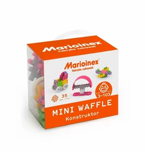 MARIOINEX Klocki waffle mini 35 sztuk dziewczynka - Klocki - miniaturka - grafika 2