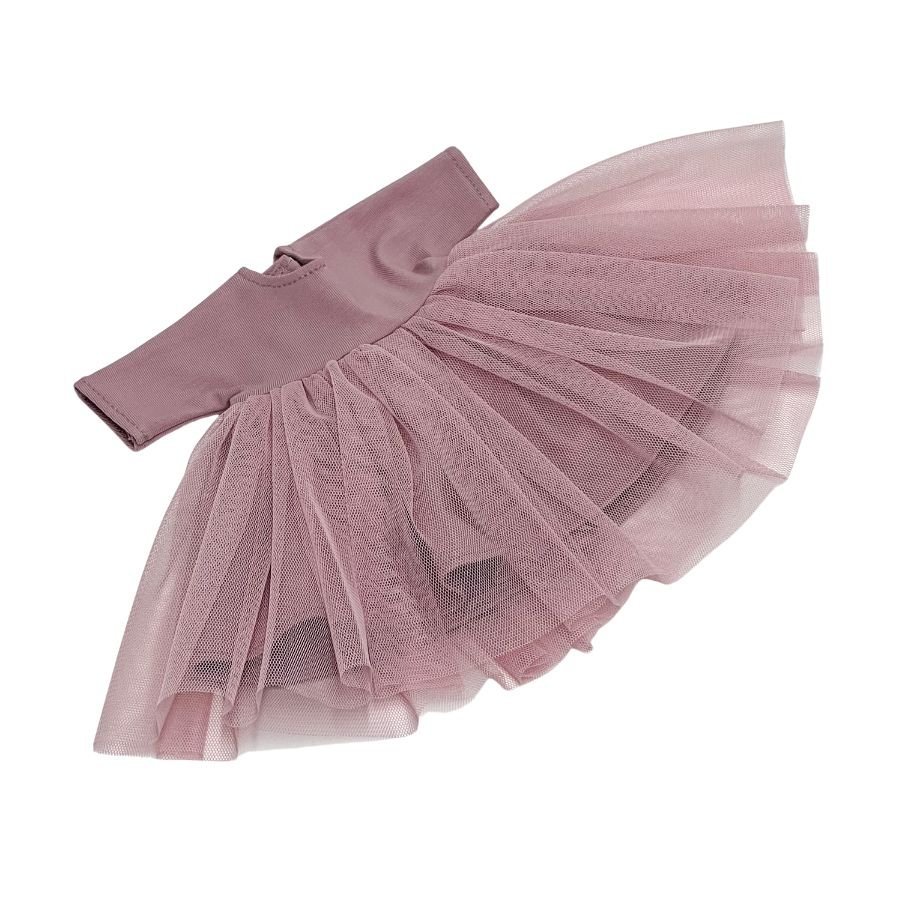Sukienka tiulowa dla lalki Paola Reina 32 cm, różowa- Brudny róż