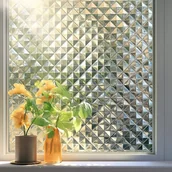 Okleiny - (45 x 200 cm) Folia okienna antypoślizgowa, nieprzezroczysta folia okienna, elektrostatyczna folia szklana, nieprzezroczysta folia okienna, anty-UV, - miniaturka - grafika 1