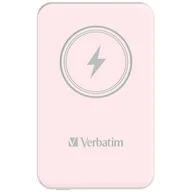 Powerbanki - Verbatim Charge 'n' Go Magnetic Wireless Power Bank 5000mAh różowy - miniaturka - grafika 1