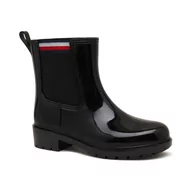 Kalosze damskie - Tommy Hilfiger Kalosze CORPORATE ELASTIC RAINBOOT - miniaturka - grafika 1