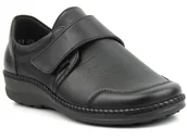 Półbuty damskie - Półbuty damskie o podwyższonej tęgości K - AXEL KOSELA 1705/9705, czarne - miniaturka - grafika 1