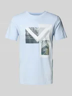 Koszulki męskie - T-shirt o kroju regular fit z czystej bawełny - miniaturka - grafika 1
