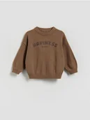 Bluzy i sweterki niemowlęce - Reserved - Sweter oversize - brązowy - miniaturka - grafika 1