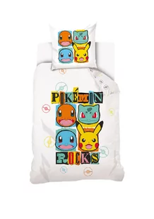 PIKACHU POKEMON KOMPLET POŚCIELI DZIECIĘCEJ 160 x 200 100% BAWEŁNA - Pościel dla dzieci - miniaturka - grafika 1