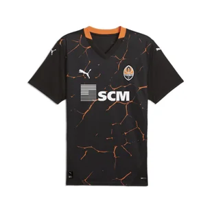 Męska koszulka wyjazdowa FC Shakhtar Donetsk 24/25 PUMA Black Rickie Orange - Koszulki sportowe męskie - miniaturka - grafika 1