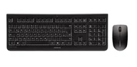 Zestawy myszka + klawiatura - CHERRY DW 3000 klawiatura Dołączona myszka Uniwersalne RF Wireless AZERTY Francuski Czarny - miniaturka - grafika 1