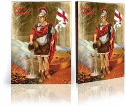 Ikona religijna święty Florian - Ikony i obrazy sakralne - miniaturka - grafika 1