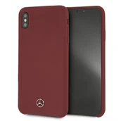 Etui i futerały do telefonów - Mercedes MEHCI65SILRE iPhone Xs Max czerwony/red hardcase Silicone Line - miniaturka - grafika 1