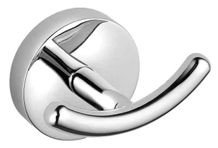 Aqualine Samba - Haczyk podwójny, chrom SB123 - Wieszaki łazienkowe - miniaturka - grafika 1