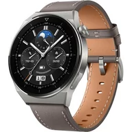 Smartwatch - Huawei Watch GT 3 Pro Classic 46mm Srebrno-brązowy - miniaturka - grafika 1