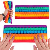 Zabawki sensoryczne - Zabawka Sensoryczna Push Pop It Rainbow Klawiatura - miniaturka - grafika 1
