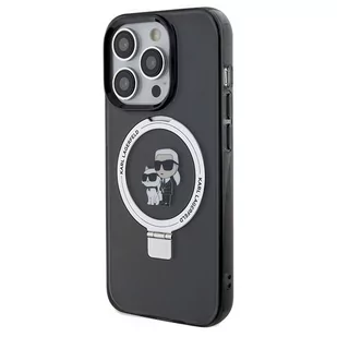Etui Karl Lagerfeld KLHMP14XHMRSKCK Apple iPhone 14 Pro Max hardcase Ring Stand Karl&Choupettte MagSafe czarny/black - Etui i futerały do telefonów - miniaturka - grafika 3