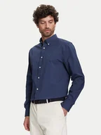 Koszule męskie - Tommy Hilfiger Koszula MW0MW39437 Granatowy Regular Fit - miniaturka - grafika 1