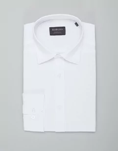 koszula lentini 00385 długi rękaw biały classic fit - Koszule męskie - miniaturka - grafika 1