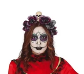 Dodatki do strojów karnawałowych - Opaska Los Muertos Z Czaszką - miniaturka - grafika 1