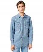 Koszule męskie - Koszula Wrangler WESTERN SHIRT 112362376 Vintage Light XL - miniaturka - grafika 1