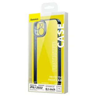Zestaw ochronny Baseus Glitter przeźroczyste etui i szkło hartowane do iPhone 14 (niebieski) - Etui i futerały do telefonów - miniaturka - grafika 5