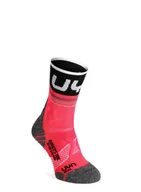 Skarpety termoaktywne - Skarpety do biegania damskie UYN Runner's One Short Socks - pink/black - miniaturka - grafika 1