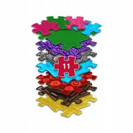 Zabawki sensoryczne - Mata Sensoryczna Ortopedyczna Zestaw 11w1 Medium 11 Puzzli Sensoryka Muffik / Mfk-021-01 - miniaturka - grafika 1