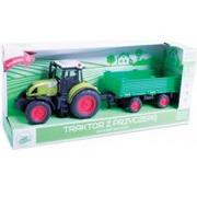 Samochody i pojazdy dla dzieci - Brimarex Traktor z przyczepą 1:16 TRY ME 1582683 - miniaturka - grafika 1