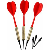Dart - RZUTKI LOTKI PLASTIKOWE DART 3SZT BEZPIECZNE BEST SPORTING - CZERWONE - miniaturka - grafika 1