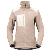 Bluzy sportowe damskie - Bluza damska Norrona trollveggen warm3 Jacket Rozmiar: L / Kolor: beżowy - miniaturka - grafika 1