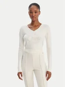 Swetry damskie - Guess Sweter W6RR50 Z2NQ2 Écru Regular Fit - miniaturka - grafika 1