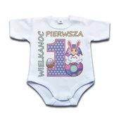 Body dla niemowląt - BODY Pierwsza Wielkanoc - 68 kr - miniaturka - grafika 1