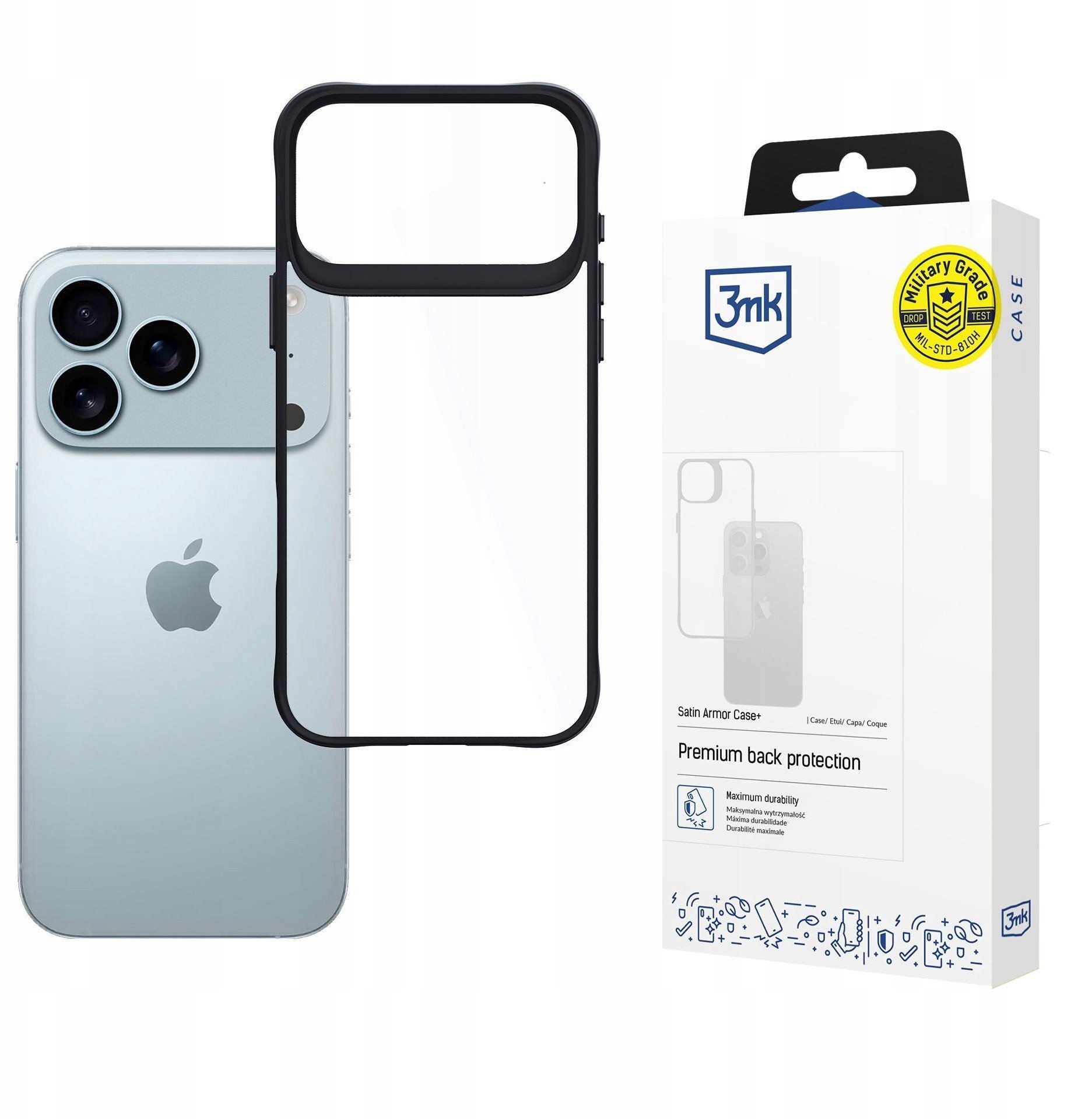 3mk Satin Armor Case+ pro Apple iPhone 17 Pro Max
