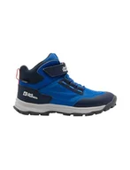 Buty dla chłopców - Jack Wolfskin CYROX Texapore Mid K Buty trekkingowe, Crisp Cobalt, rozmiar 35 EU, Crisp kobaltowy, 35 EU - miniaturka - grafika 1