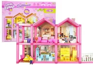 Akcesoria dla lalek - Domek dla lalek z akcesoriami + meble 69cm - Leantoys - miniaturka - grafika 1