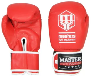 MASTERS Rękawice bokserskie RPU-3 czerwone - Rękawice bokserskie - miniaturka - grafika 1
