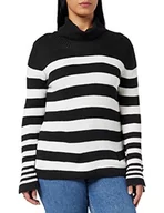 Swetry damskie - ICHI Sweter damski IHPILAR LS5, 194008/czarny, XXL (DE) - miniaturka - grafika 1