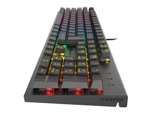 Gensis Thor 303 HU RGB mechaniczna, Red Switch Hot Swap, czarna - Klawiatury - miniaturka - grafika 1