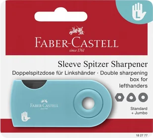FABER-CASTELL Spitzer Doppelspitzdose Sleeve L-Hand BK - Temperówki - miniaturka - grafika 1