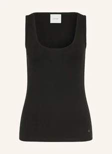 Calvin Klein Top schwarz - Bluzki damskie - miniaturka - grafika 1
