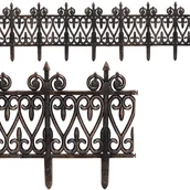 Ogrodzenia - Obrzeże łóżka Zestaw 4 mosiężnych elementów optycznych 7,60 m - miniaturka - grafika 1