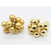 Bombki - Wiązka bombek szklanych na druciku 2,5 cm 12 sztuk złoty - miniaturka - grafika 1