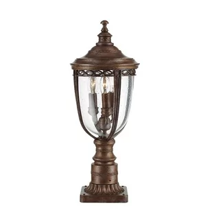 Elstead Lighting English Bridle 3Lt Medium Pedestal British Bronze FE/EB3/M BRB Lampa ogrodowa IP44 stylowa FE/EB3/M BRB) - Lampy ogrodowe - miniaturka - grafika 1