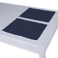 Obrusy i serwetki - Dekoria pl pl Podkładka 2 sztuki granatowy 40 x 30 cm Quadro 403-136-04 - miniaturka - grafika 1