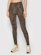 Spodnie sportowe damskie - Guess Legginsy O1BA44 MC04N Brązowy Slim Fit - miniaturka - grafika 1