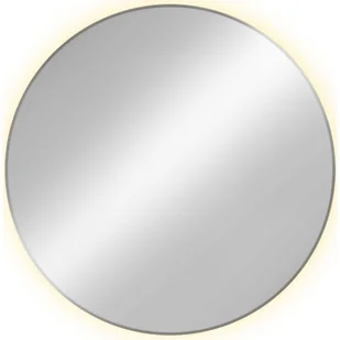 Srebrne okrągłe lustro led F2-H46 - Lustra - miniaturka - grafika 1