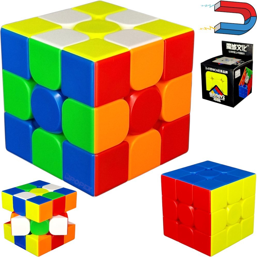 MAGNETYCZNA KOSTKA RUBIKA 3x3 MOYU MEILONG v2 SZYBKA UKŁADANKA ŁAMIGŁÓWKA